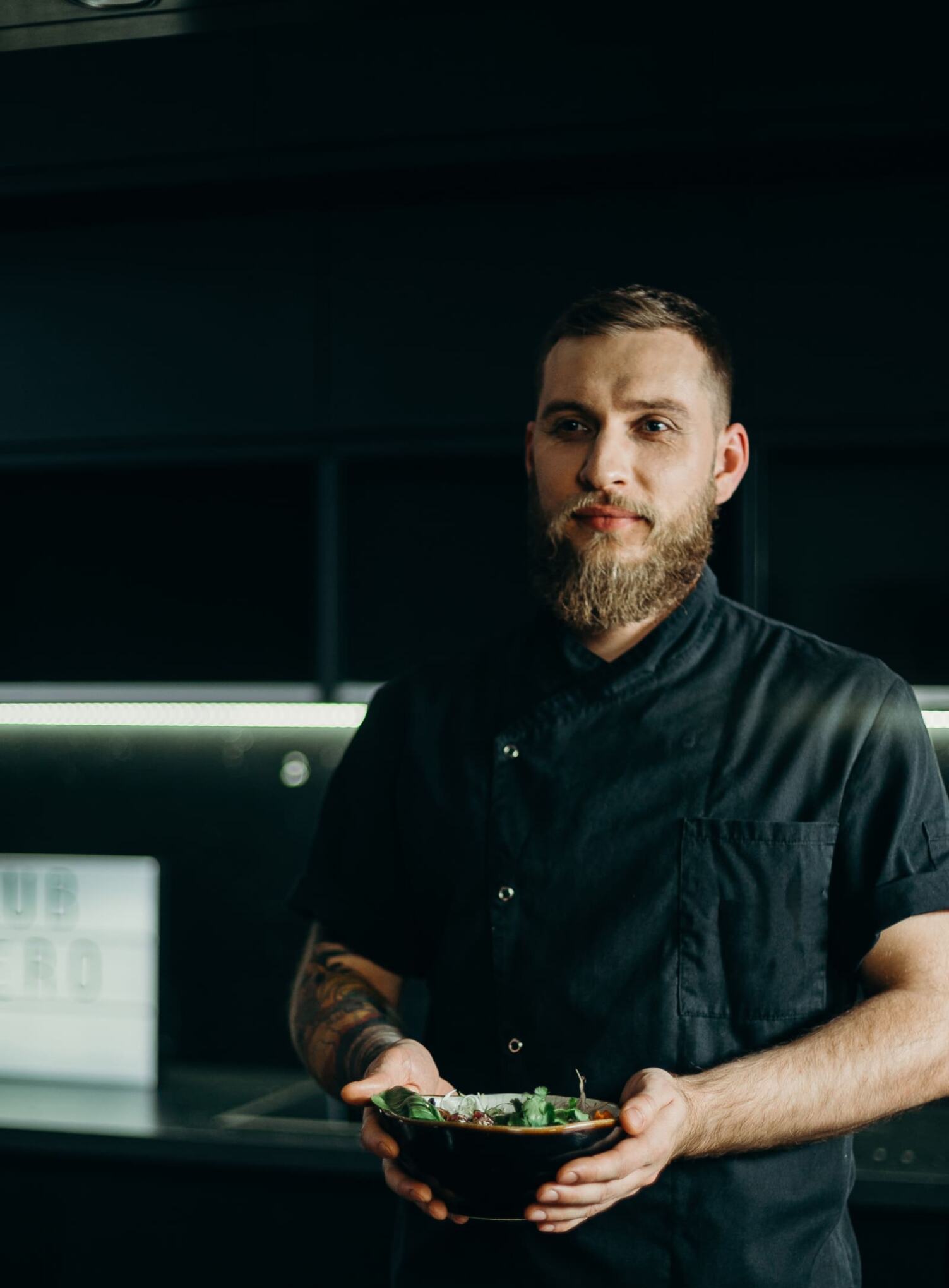 Chef Holding a Bowl